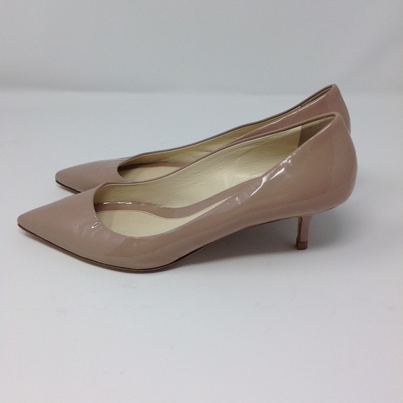 Brian Atwood Tan Patent Leather Pumps - Picture 3 of 8